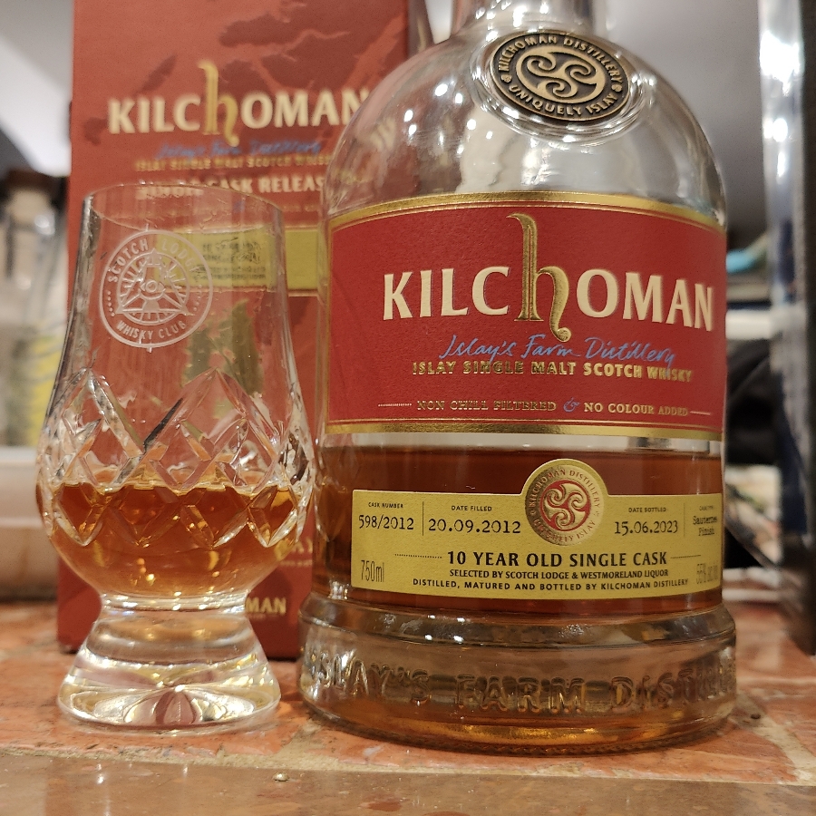 Kilchoman 10 Year Single Cask Sauternes Finish (598/2012)