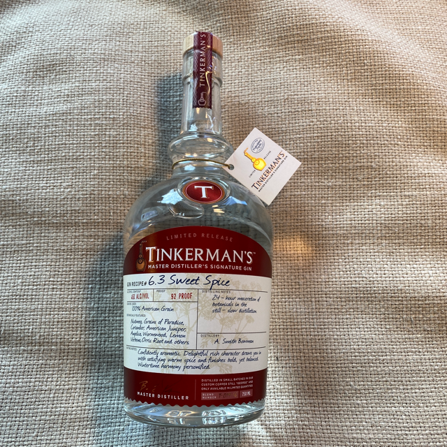 Tinkerman's 6.3 Sweet Spice Gin