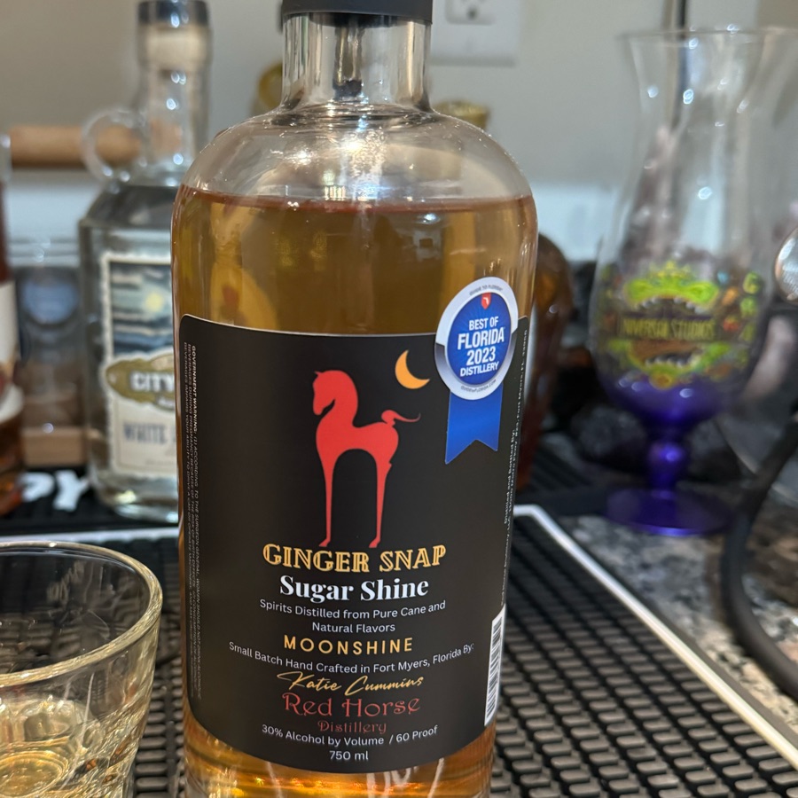 Red Horse ginger snap moonshine