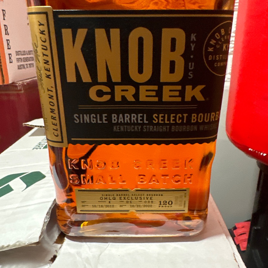 Knob Creek Single Barrel OHLQ 2022