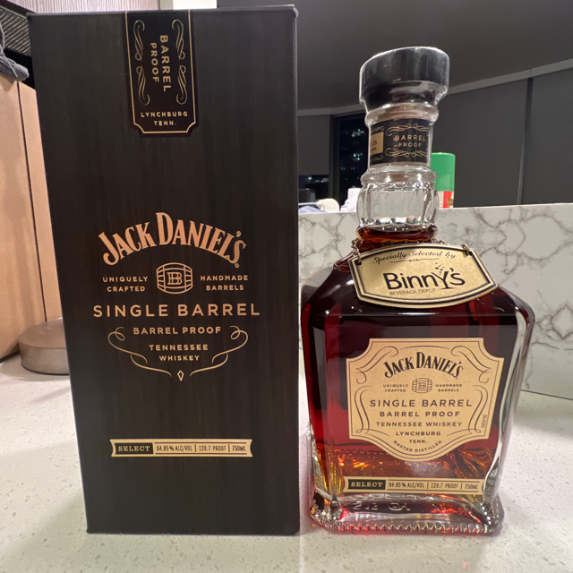 Jack Daniels Single Barrel, Barrel Proof, Store Pick (Binny's)