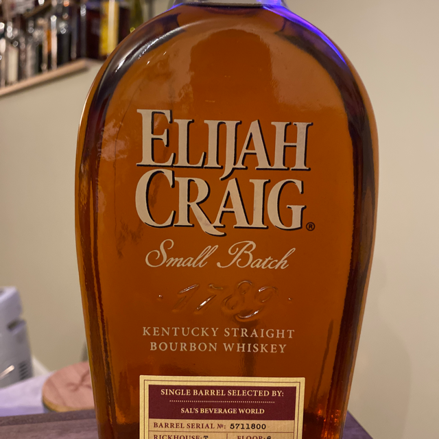 Elijah Craig Small Batch Sal's Beverage World Exclusive