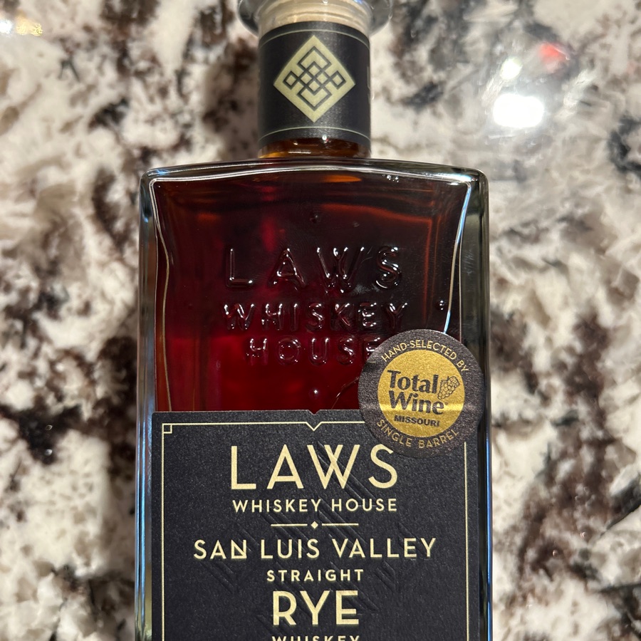 Laws San Luis Valley Straight Rye Barrel Select (Total Wine)