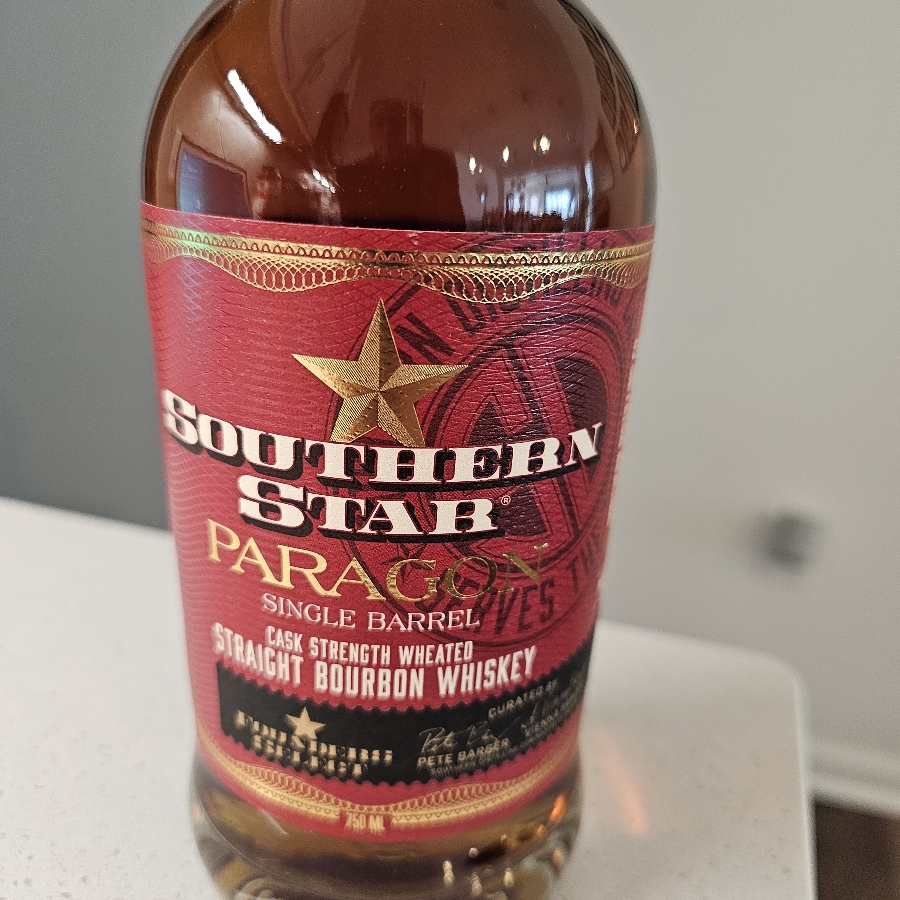 Southern Star Paragon Single Barrel Cask Strength Wheated Straight Bourbon Whiskey Barrel 5595