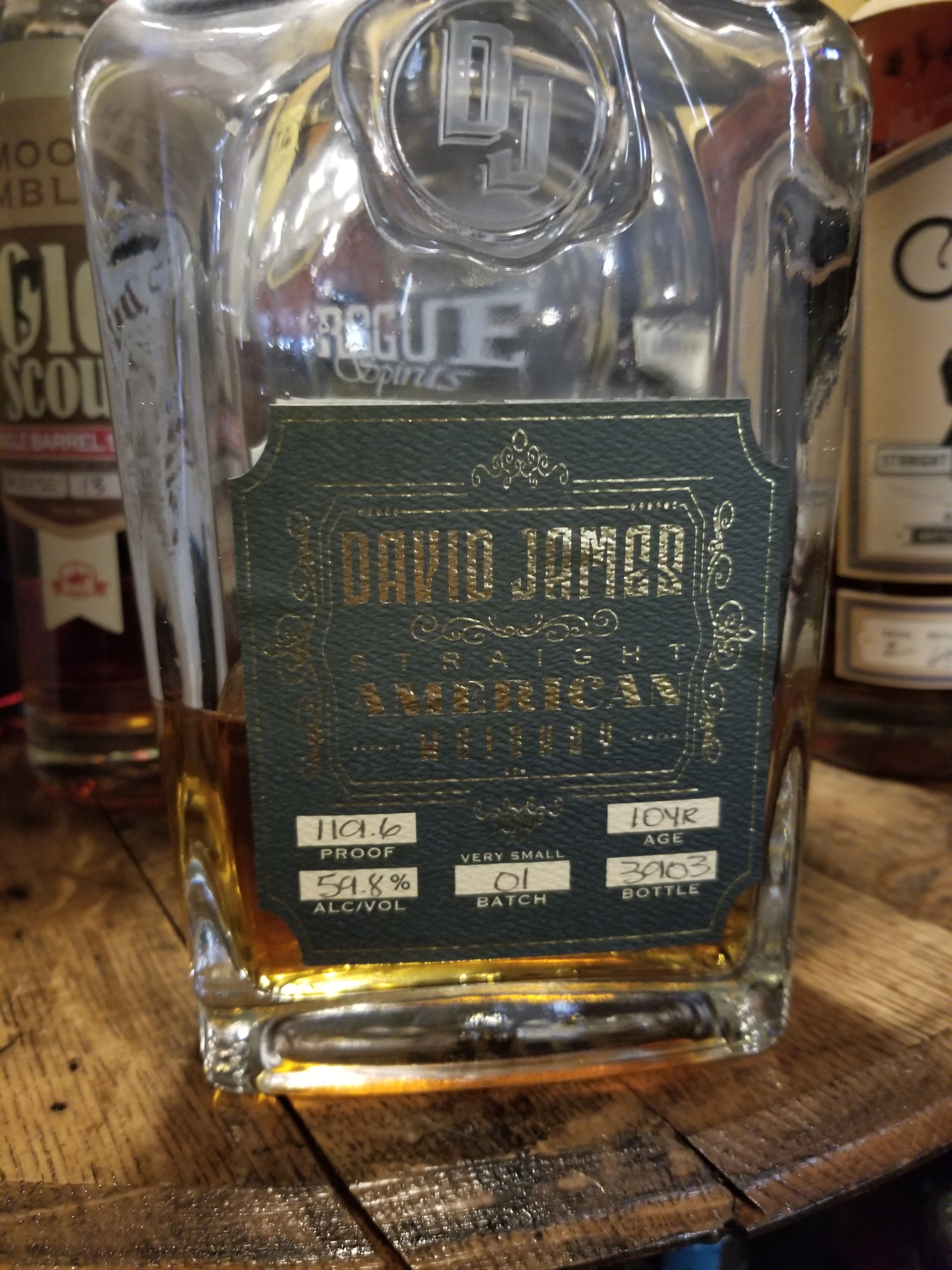 David James Straight American Whiskey