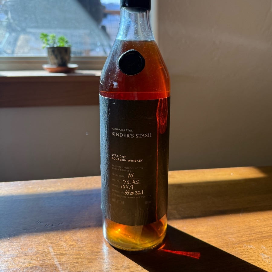 Binder's Stash 14 Year Indiana Bourbon