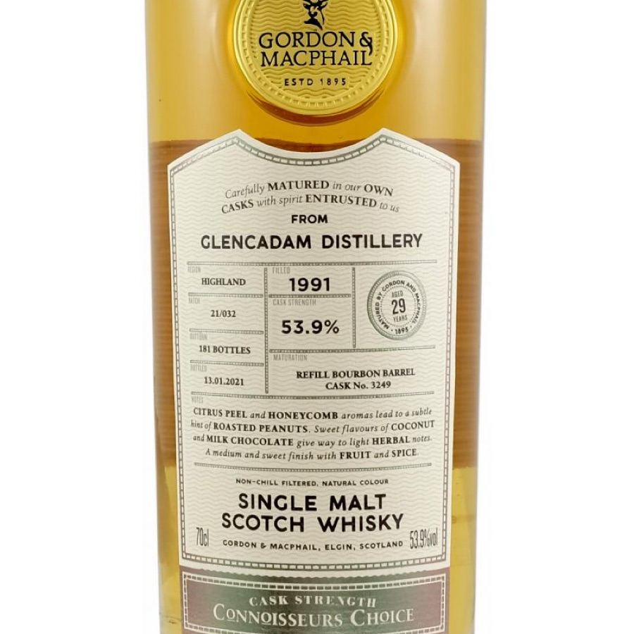 Gordon & Macphail Connoisseurs Choice Glencadam 1991 Cask Strength