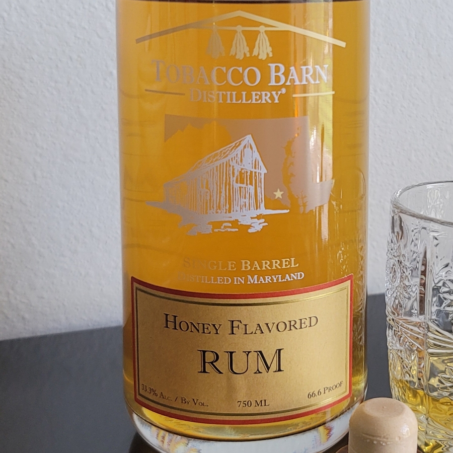 Tobacco Barn Distillery Single Barrel Honey Flavored Rum