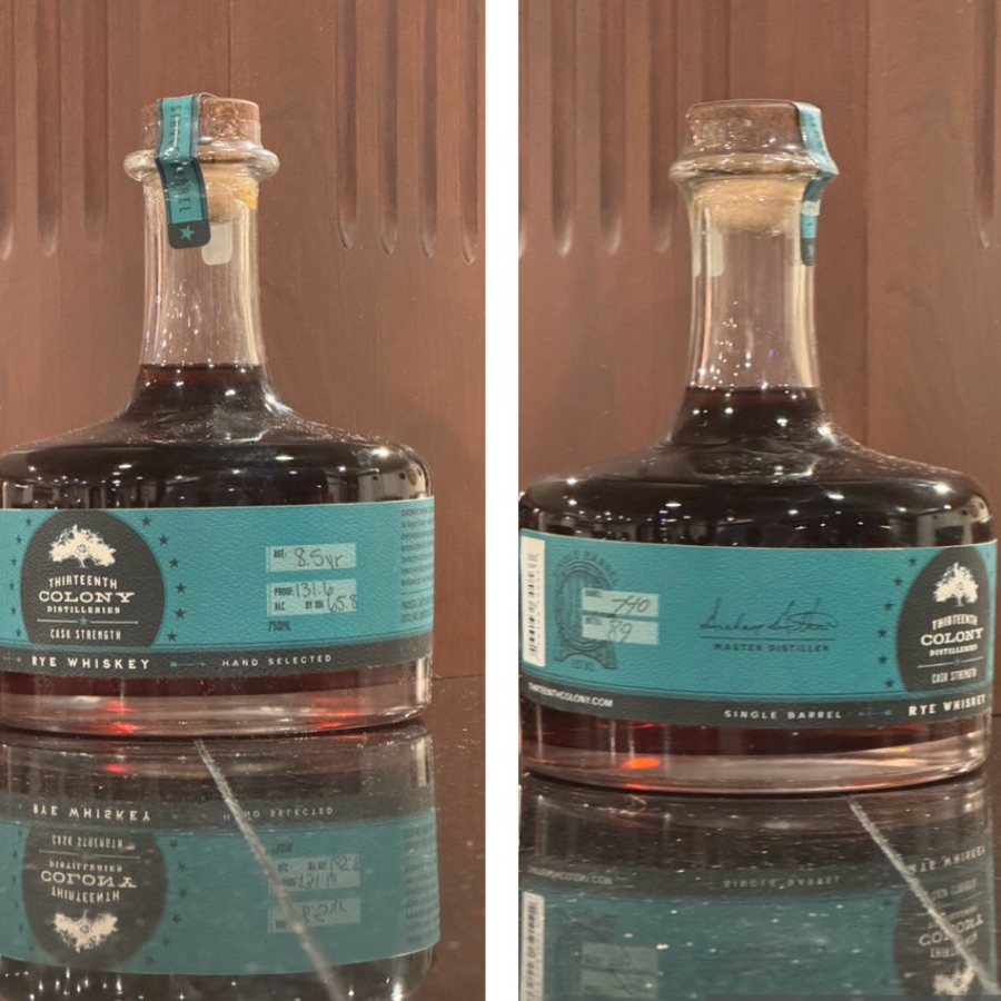 13th Colony Single Barrel Cask Strength Southern Rye