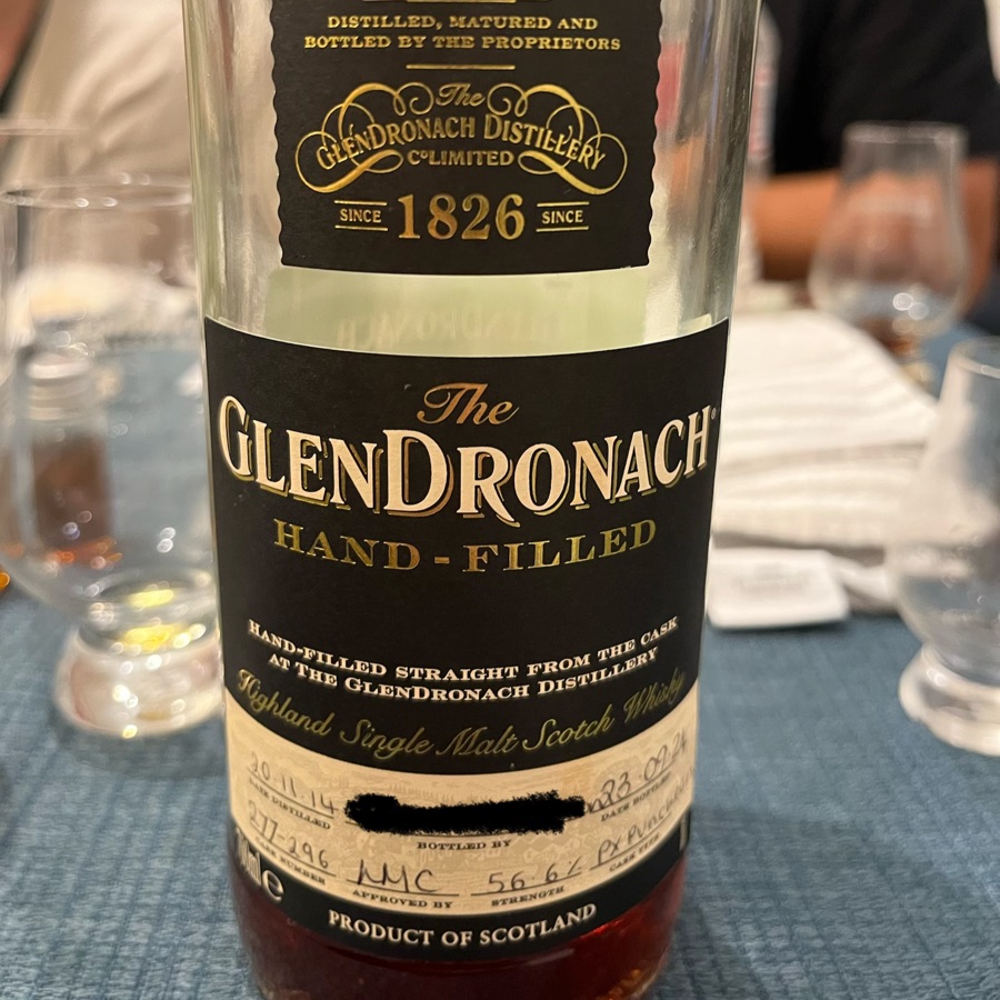 Glendronach Hand Filled 2014 9 Years Cask# 277-296