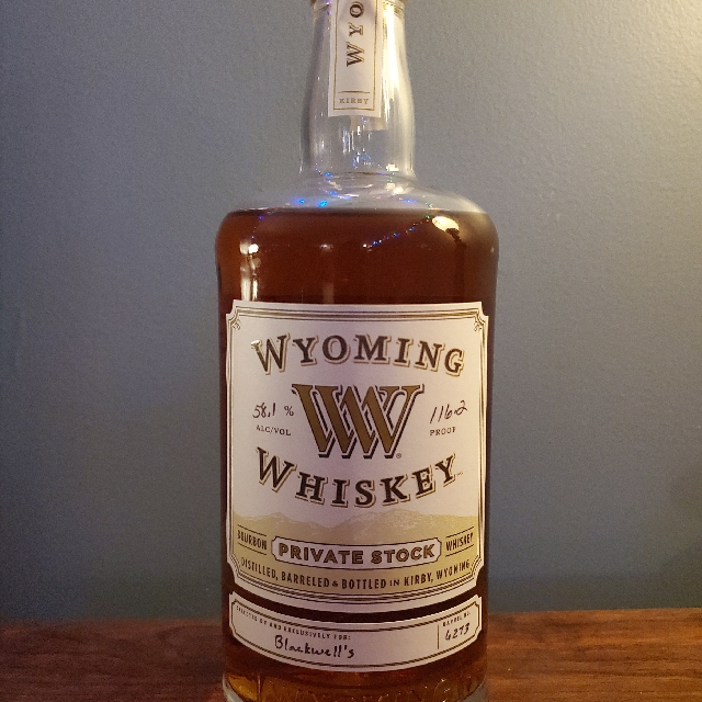 Wyoming Whiskey Private Stock Blackwell's pick