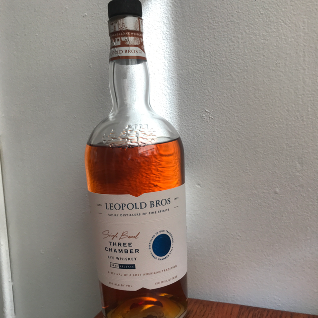 Leopold Bros Single Barrel Three Chamber Rye (2022 Release)