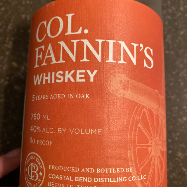 Col. Fannin's Whiskey