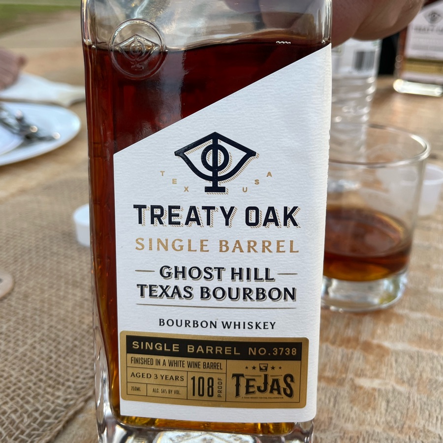 Treaty Oak Ghost Hill Single Barrel #3738 (Tejas Festival)
