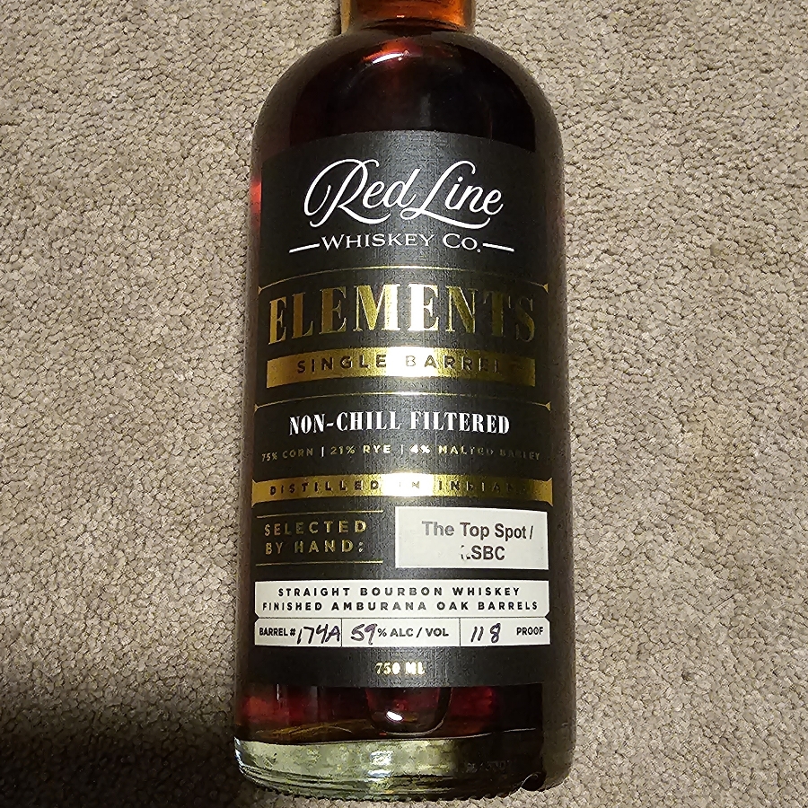 Red Line Whiskey Elements Single Barrel Lee's Summit Bourbon Club Pick