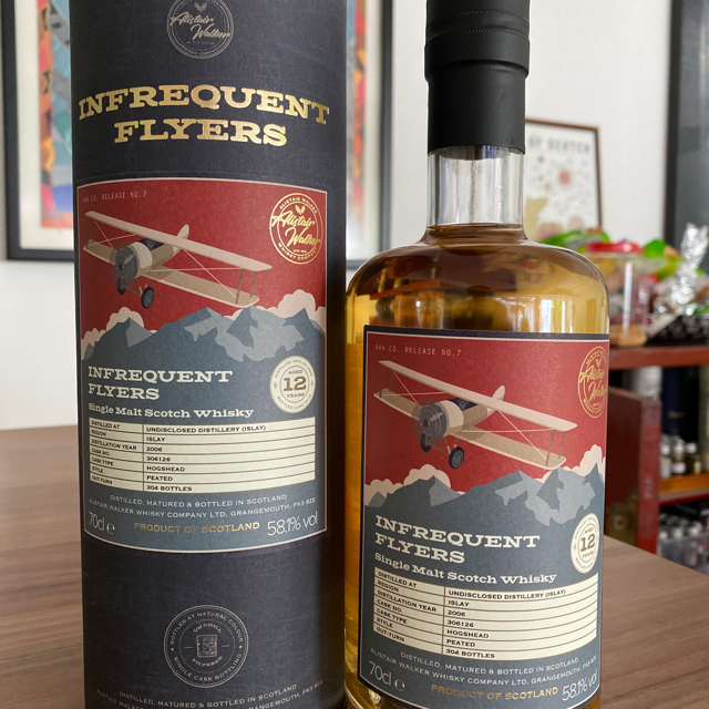 Infrequent Flyers Single Malt Scotch Whiskey: Undisclosed distillery (Islay)
