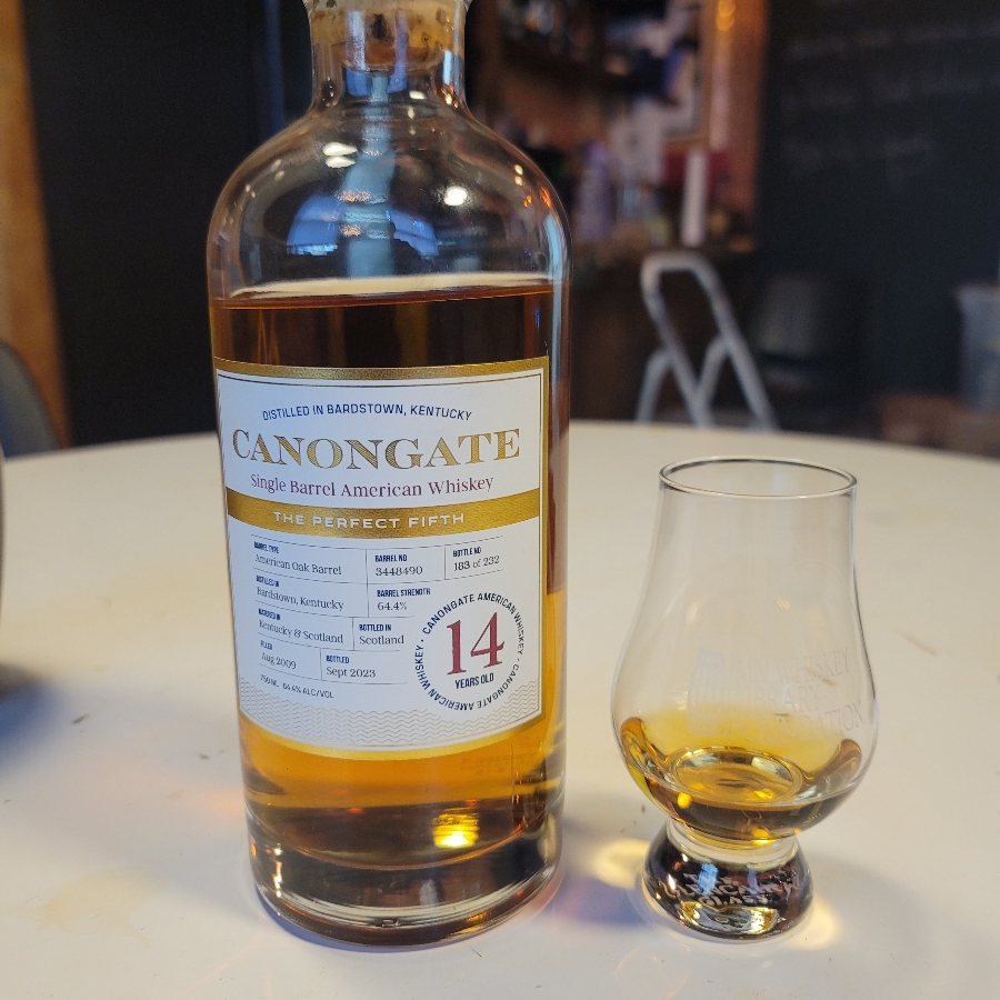 Canongate Single Barrel American Whiskey 14 Year The Perfect Fifth