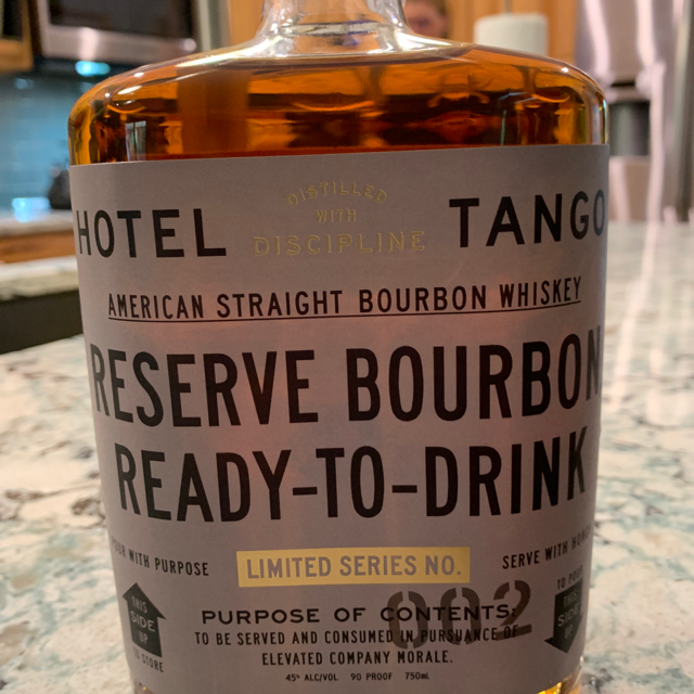 Hotel Tango Reserve Bourbon, Ready to Drink (Limited Series 002)