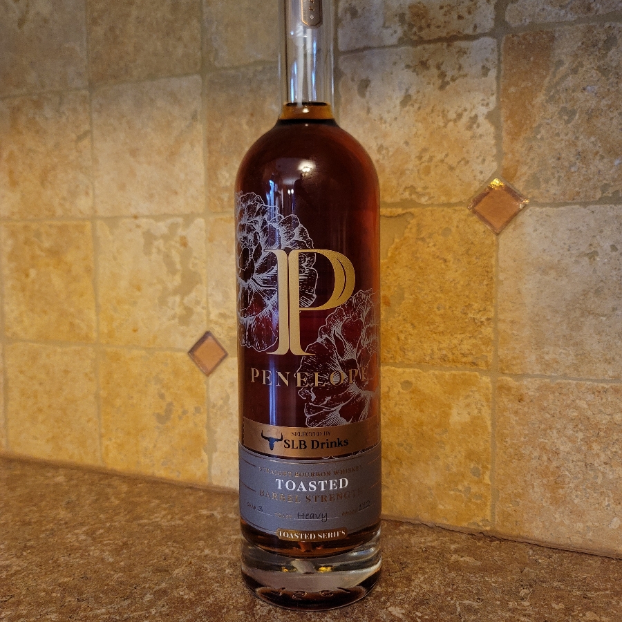 Penelope Toasted Barrel Strength Bourbon Char 3, Heavy Toast (SLB Drinks Barrel Pick)
