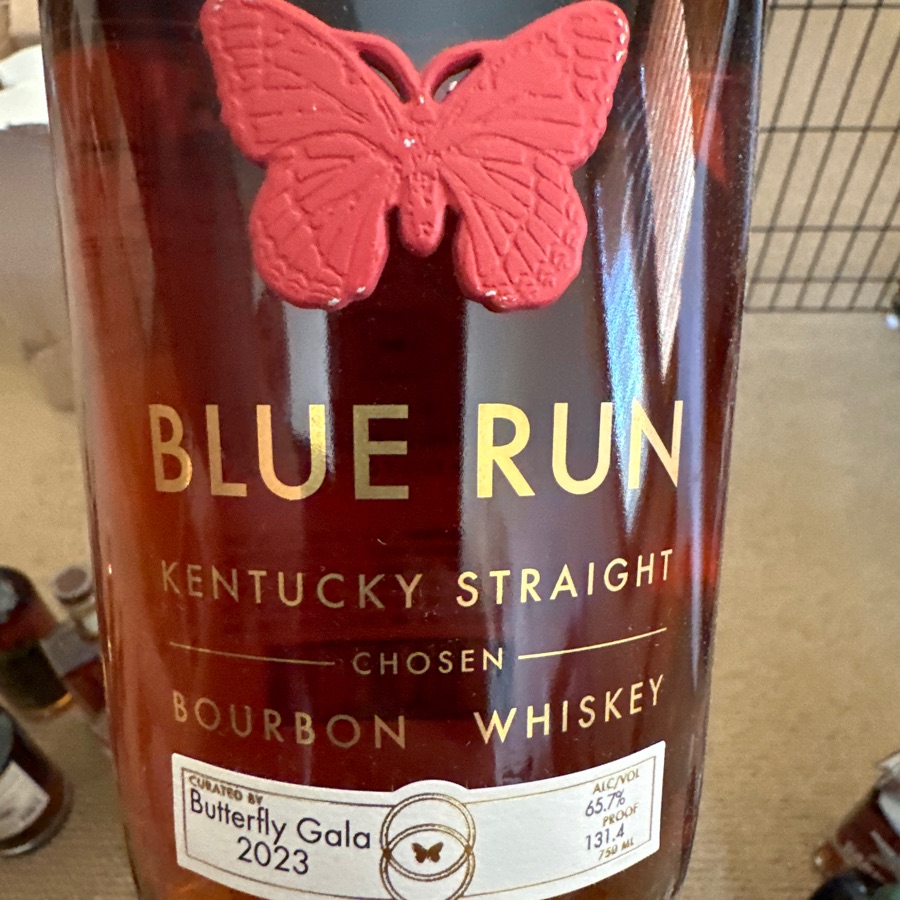 Blue Run Chosen Kentucky Straight Bourbon Whiskey Butterfly Gala 2023