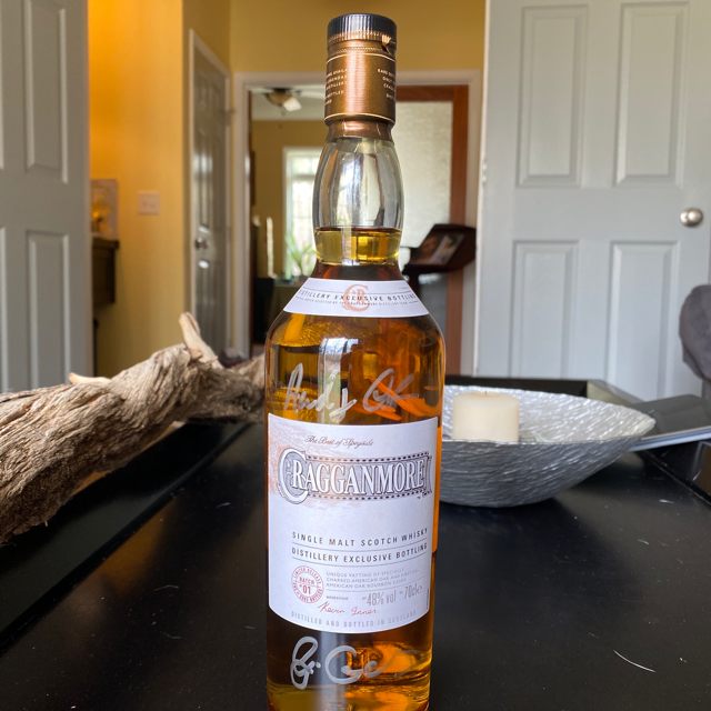 Cragganmore distillery exclusive bottling