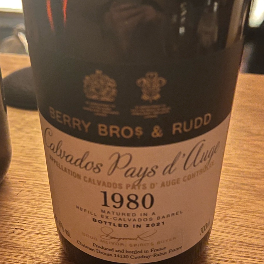 1980 Berry Bros. & Rudd Calvados Pays d'Auge, Christian Drouin
