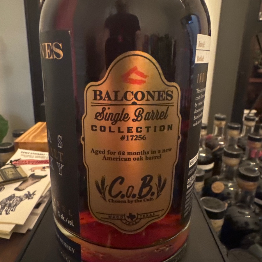 Balcones Texas Single Malt Single Barrel #17256 - Cult of Balcones pick