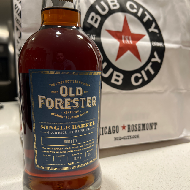 Old Forester Single Barrel, Barrel Strength (Bub City Private Selection)