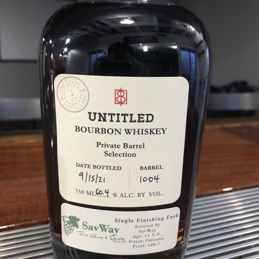 Untitled One Eight "Private Barrel" #1004