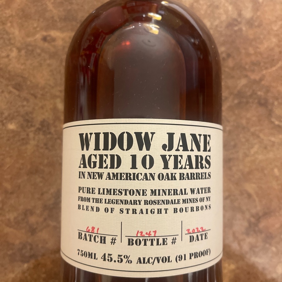 Widow Jane 10 Year Bourbon (2022 Release)
