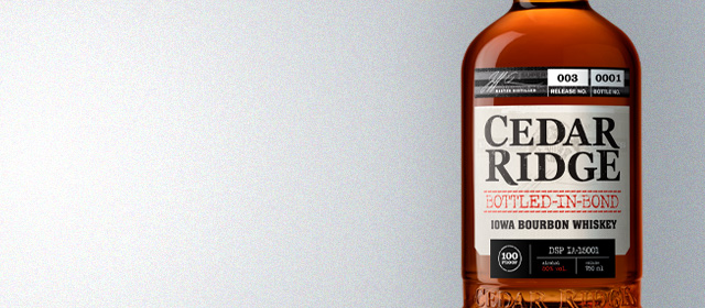 Cedar Ridge Bottled-in-Bond Iowa Bourbon (Third Release)