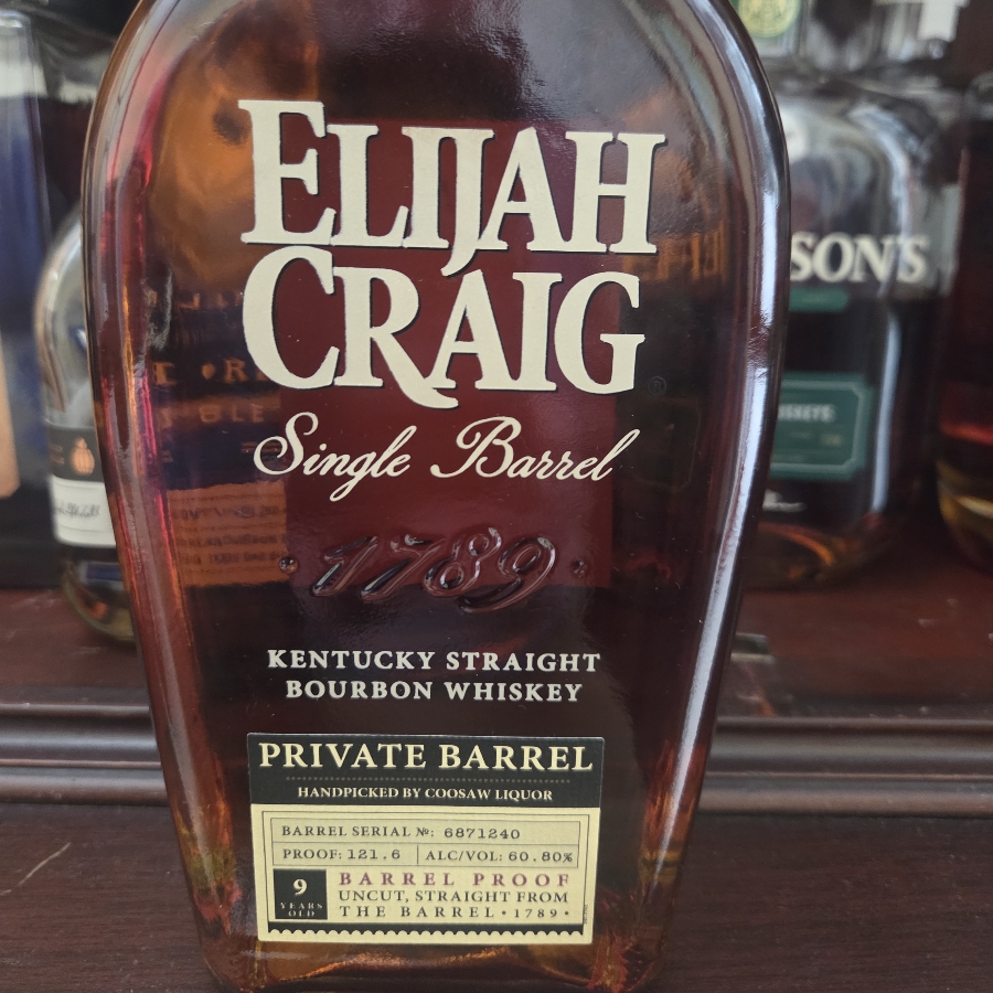 Elijah Craig Single Barrel Private Barrel (Coosaw Liquor)