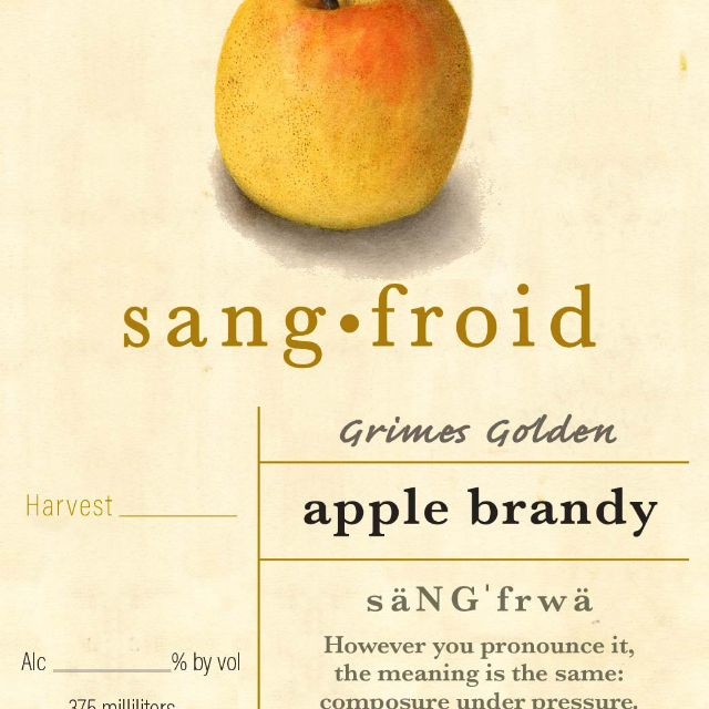 Sangfroid Distilling Grimes Golden Apple Brandy