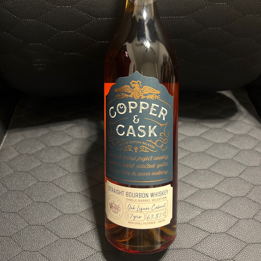 Copper & Cask Straight Bourbon Whiskey Single Barrel