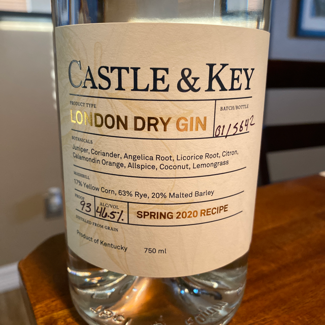 Castle & Key London Dry Gin (Spring 2020)