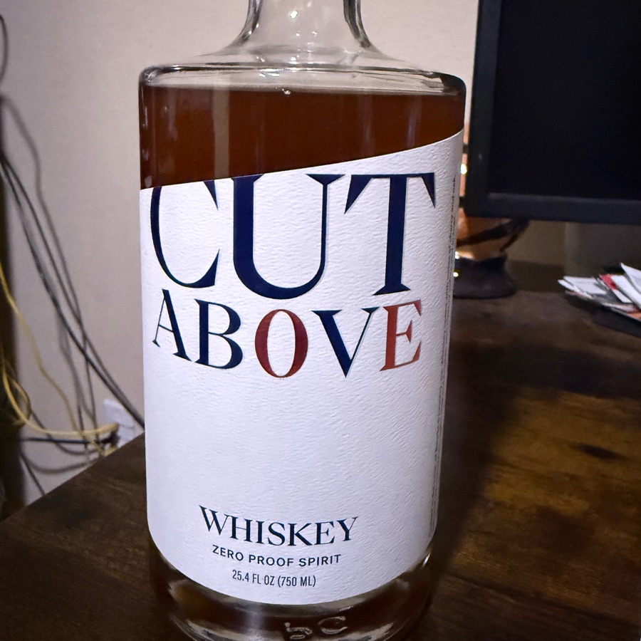 CUT ABOVE Zero Proof Whiskey