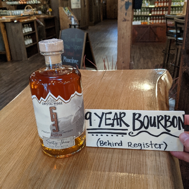 Crystal Ridge Straight Bourbon Whiskey 9 Year