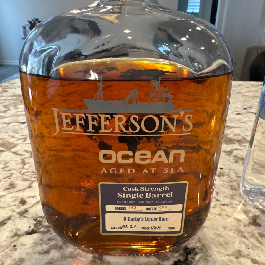 Jefferson's Ocean Aged at Sea Voyage 33 Single Barrel - #463 Odarby's Liqour Barn