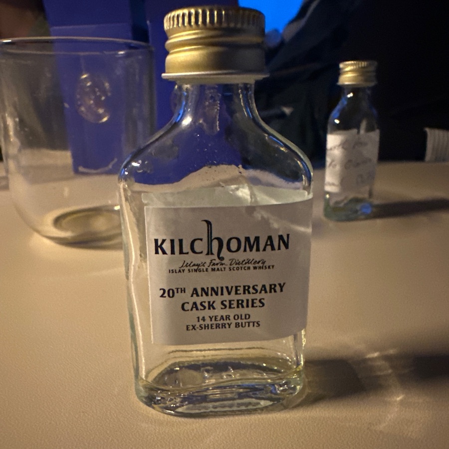Kilchoman 14 year old ex-sherry butt 20th anniversary cask series