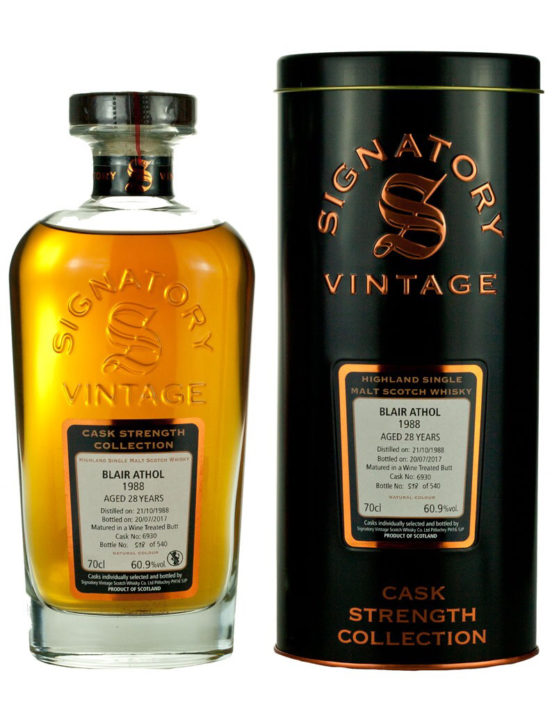 Blair Athol 1988 28 Year Cask #6930 Cask Strength Collection (Signatory)