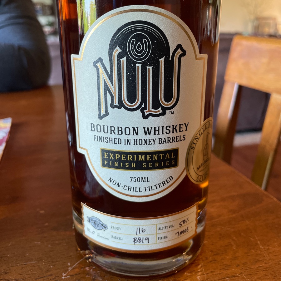 Nulu Bourbon Whiskey Finished in Honey Barrels (Seelbachs Pick B819)