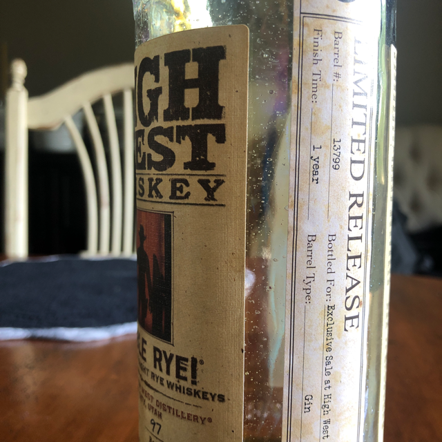 High West Double Rye Barrel Select - Gin finish