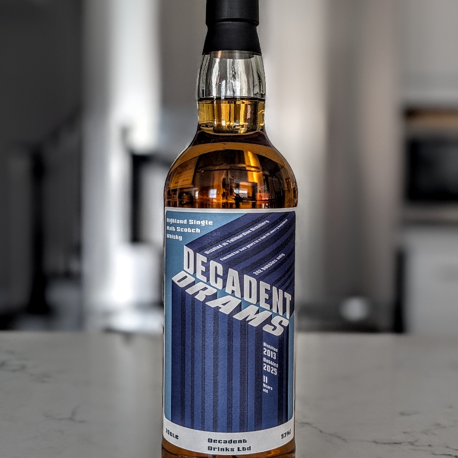 Decadent Drams Tullibardine 2013 11 Year Single Malt Scotch Whisky