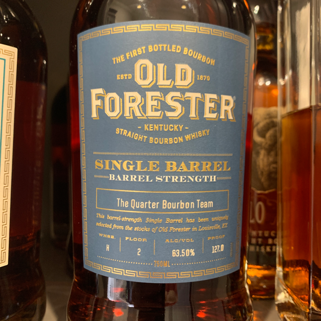 Old Forester Barrel Strength Single Barrel (The Quarter Bourbon Team)