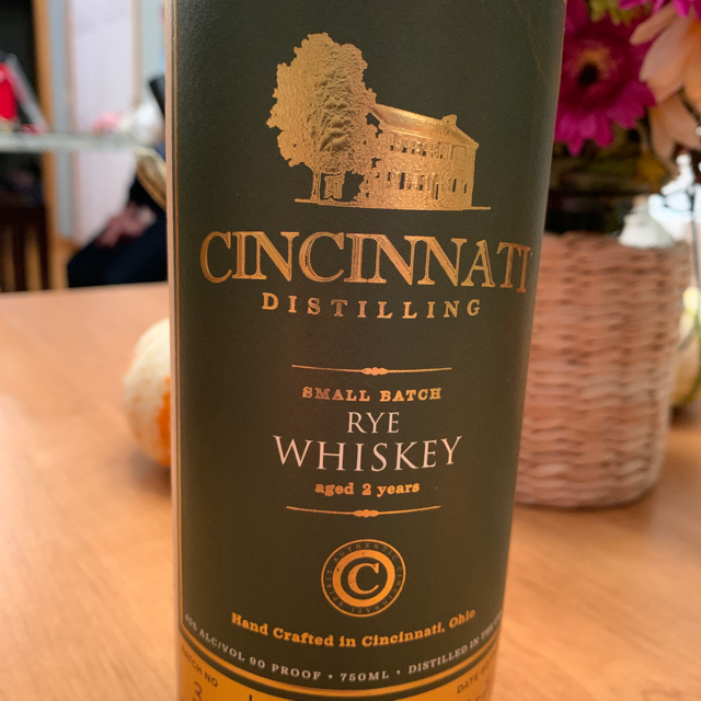 Cincinnati Distilling Small Batch Rye Whiskey