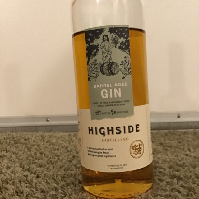 Highside Distilling Barrel Aged Gin (Whisky Barrel)