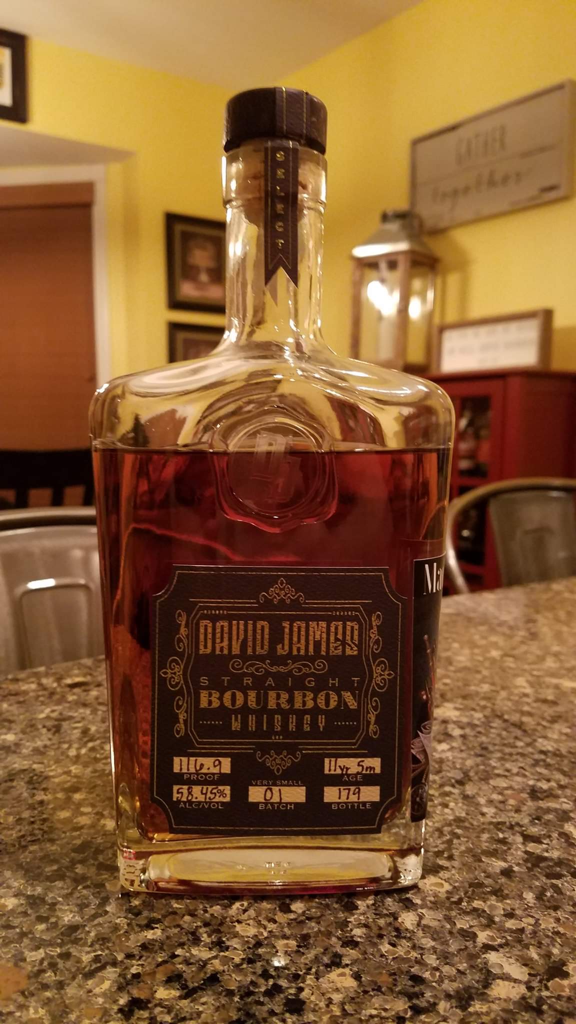 David James Straight Bourbon Whiskey