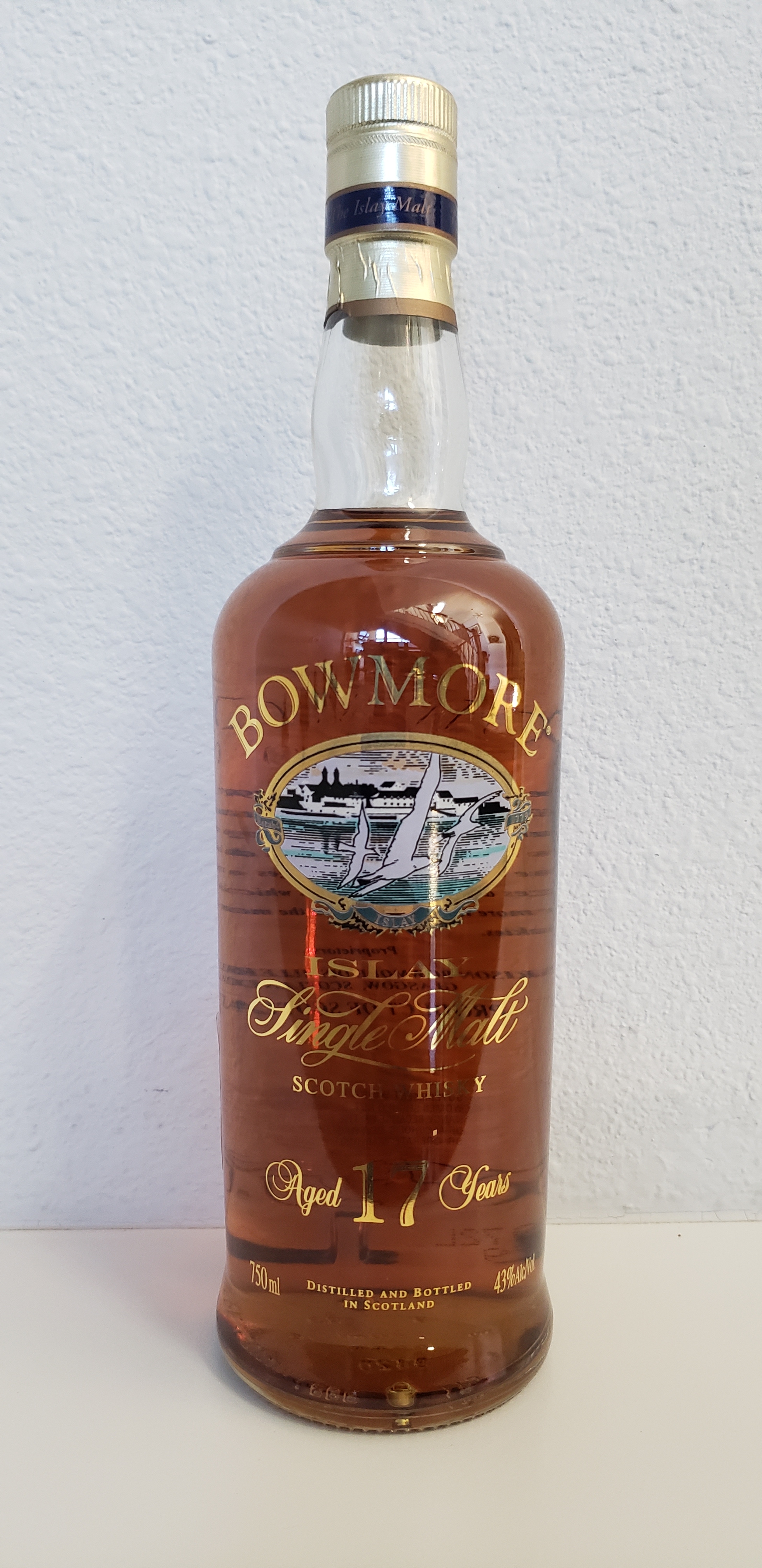 Bowmore 17, 1990's Screen Print Label