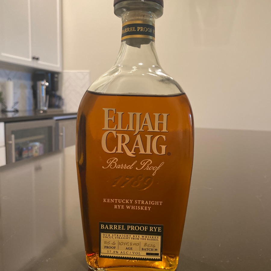 Elijah Craig Barrel Proof Rye B526