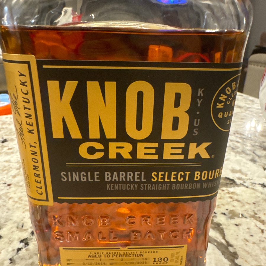 Knob Creek Single Barrel Select "Aged to Perfection"